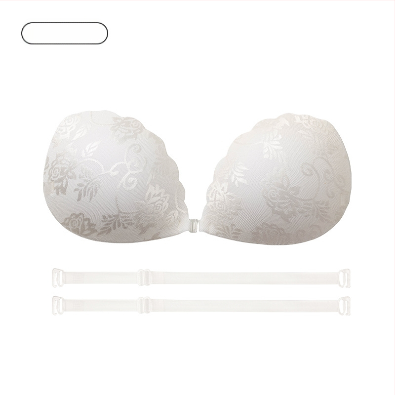 Νάιλον δαντελένια αυτοκόλλητα για το στήθος, Push-Up, τετράφυλλο σχήμα, λεπτά και διαπνέοντα, αόρατα