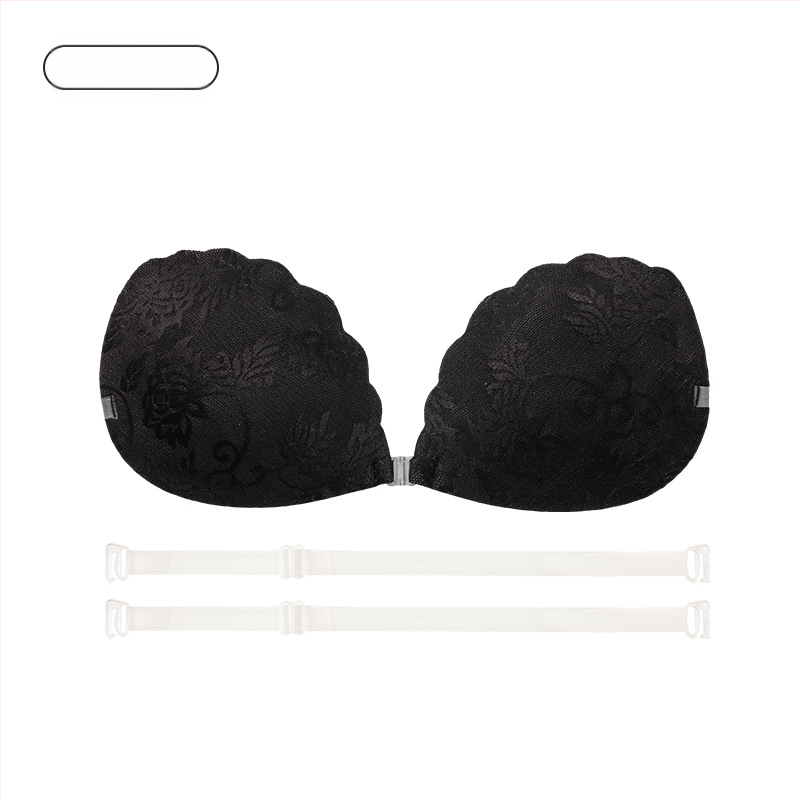 Νάιλον δαντελένια αυτοκόλλητα για το στήθος, Push-Up, τετράφυλλο σχήμα, λεπτά και διαπνέοντα, αόρατα