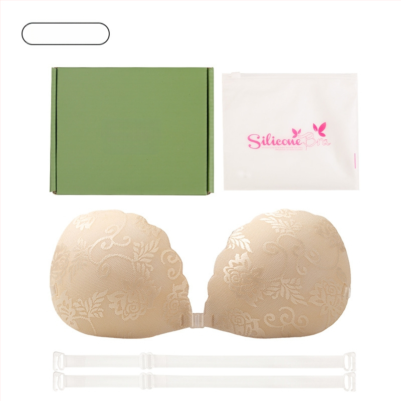 Νάιλον δαντελένια αυτοκόλλητα για το στήθος, Push-Up, τετράφυλλο σχήμα, λεπτά και διαπνέοντα, αόρατα