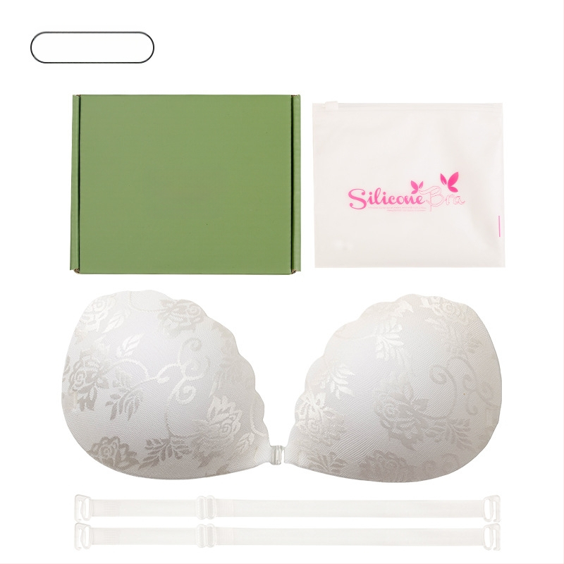 Νάιλον δαντελένια αυτοκόλλητα για το στήθος, Push-Up, τετράφυλλο σχήμα, λεπτά και διαπνέοντα, αόρατα