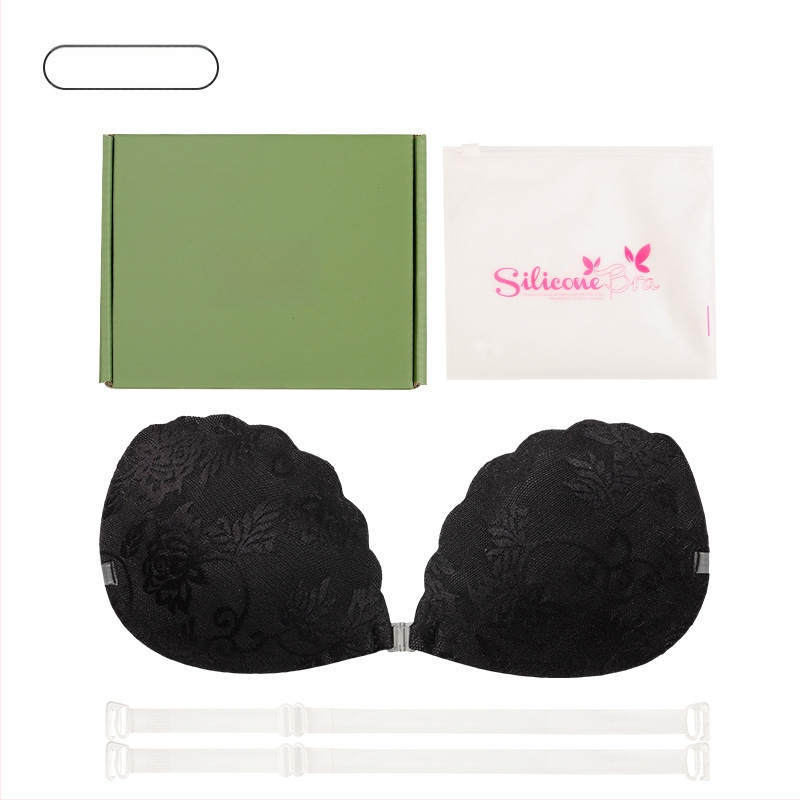 Νάιλον δαντελένια αυτοκόλλητα για το στήθος, Push-Up, τετράφυλλο σχήμα, λεπτά και διαπνέοντα, αόρατα