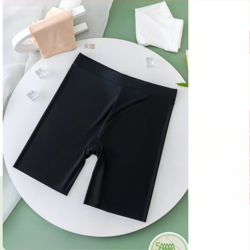 Shorturi Ice Silk de siguranță pentru vară – Plain Weave, talie medie, protecție împotriva expunerii