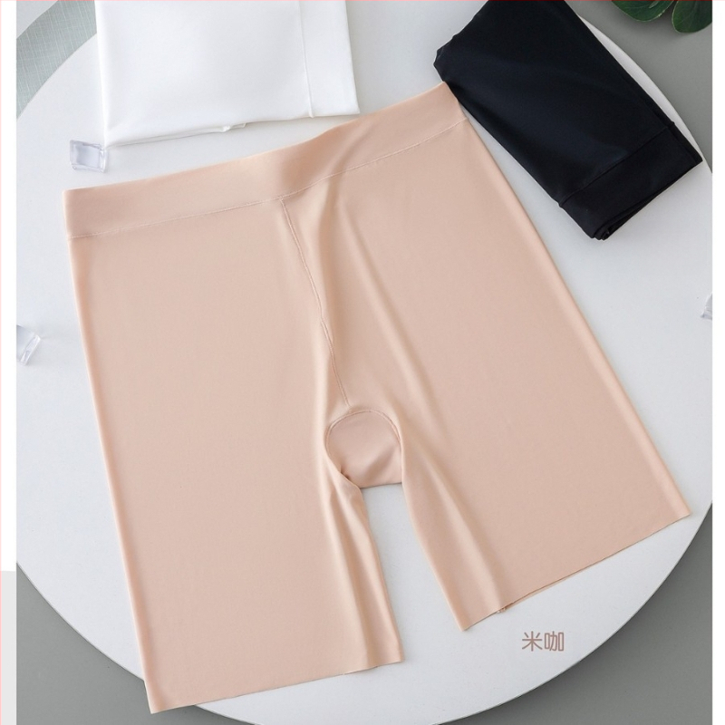 Shorturi Ice Silk de siguranță pentru vară – Plain Weave, talie medie, protecție împotriva expunerii