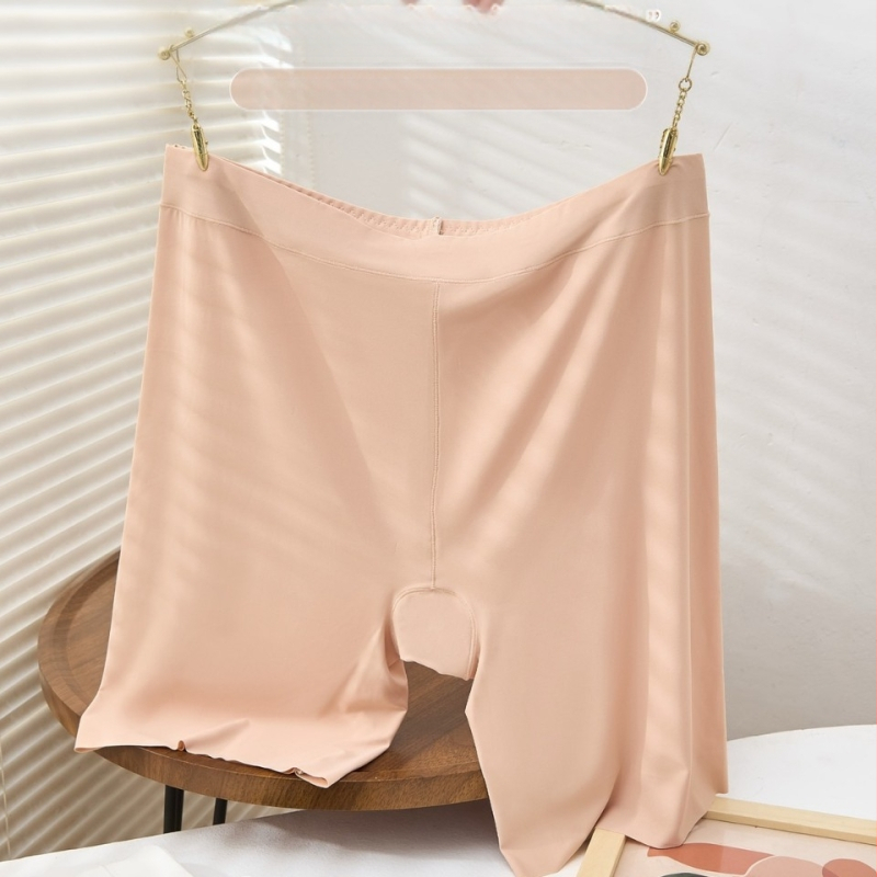 Shorturi Ice Silk de siguranță pentru vară – Plain Weave, talie medie, protecție împotriva expunerii