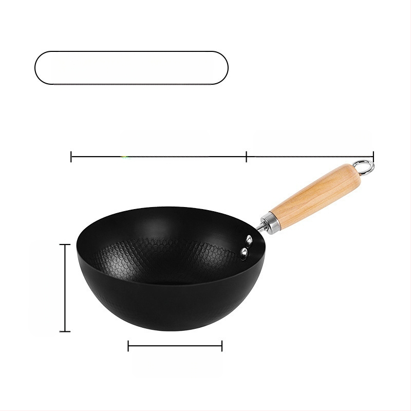 Μίνι γουόκ από σφυρήλατο σίδερο, με ένα πάτο, βάθος 8 εκ, γυάλινο καπάκι