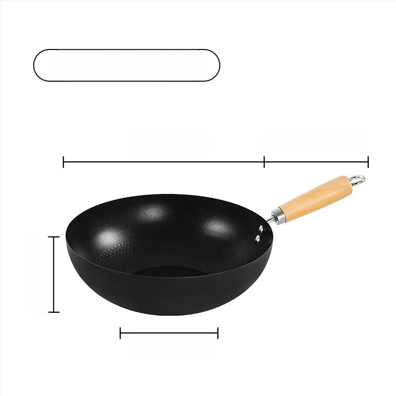 Μίνι γουόκ από σφυρήλατο σίδερο, με ένα πάτο, βάθος 8 εκ, γυάλινο καπάκι