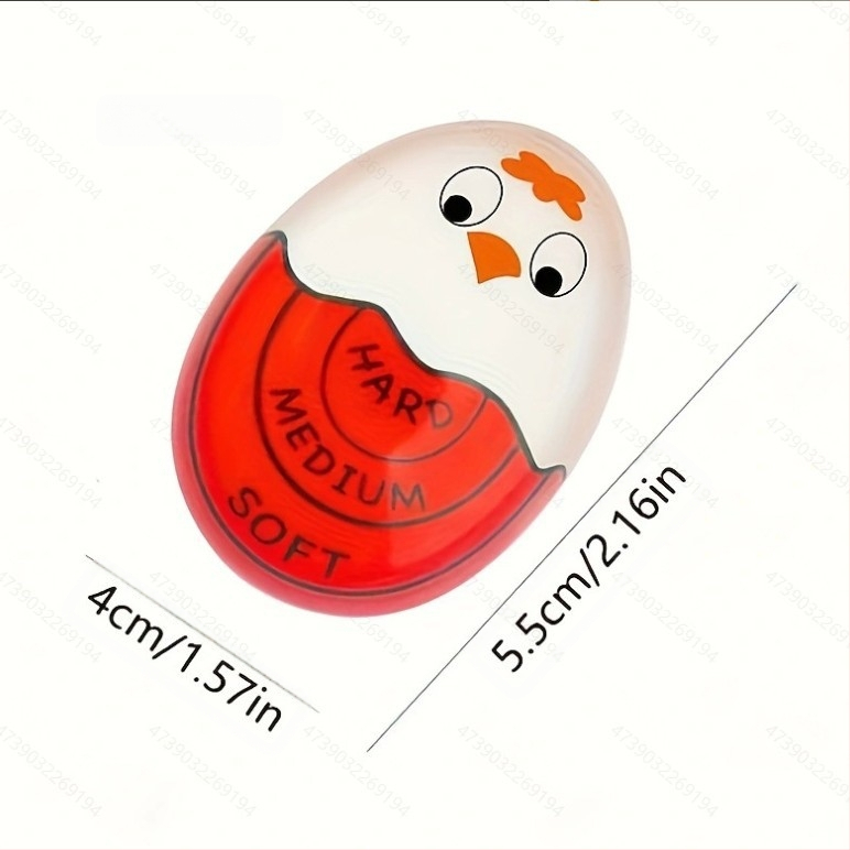 Χρονόμετρο αυγών από σιλικόνη – κουζίνας χρονόμετρο με καρτούν σχέδιο για μαλακά βραστά αυγά – μοντέρνο μινιμαλιστικό στυλ