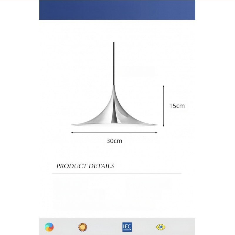 Полилей от ковано желязо с LED осветление, 1 светлинен източник, 220V, за ресторанти