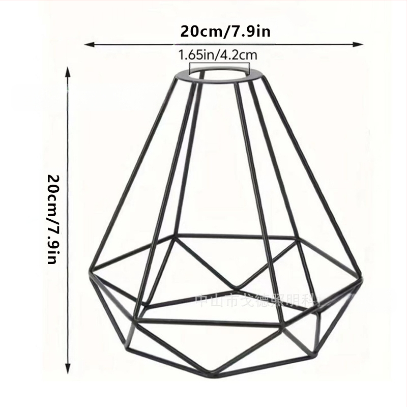 Μεταλλικός αμπαζούρ λαμπτήρα σε σχήμα κλουβιού — από μέταλλο, κατάλληλος για εσωτερικούς χώρους ξενοδοχείων και καφέ, παραμετροποιήσιμος, καταγωγή Zhongshan