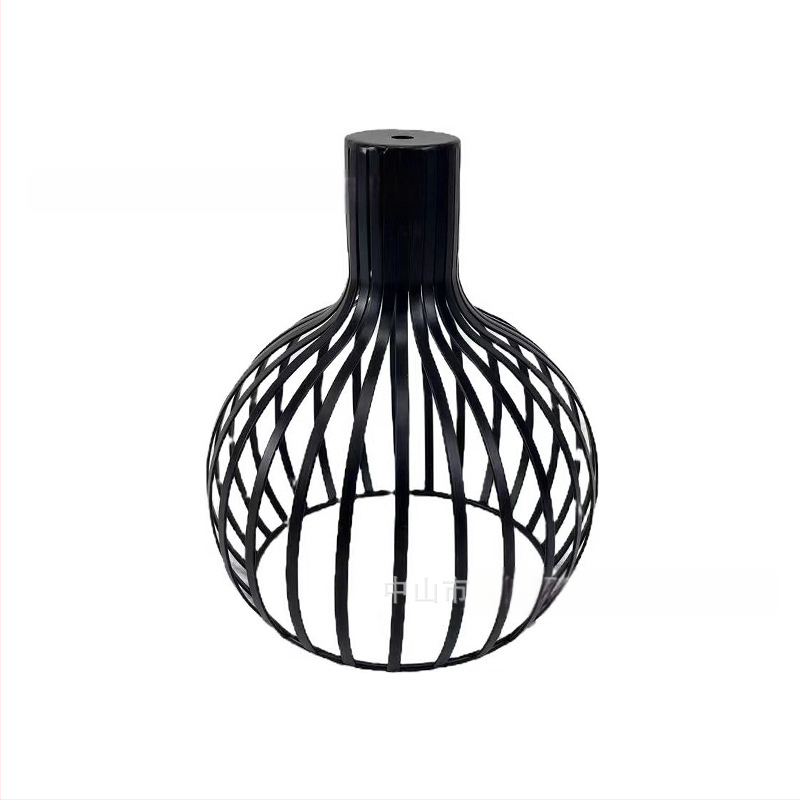 Μεταλλικός αμπαζούρ λαμπτήρα σε σχήμα κλουβιού — από μέταλλο, κατάλληλος για εσωτερικούς χώρους ξενοδοχείων και καφέ, παραμετροποιήσιμος, καταγωγή Zhongshan