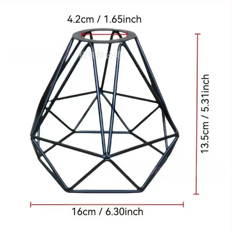 Μεταλλικός αμπαζούρ λαμπτήρα σε σχήμα κλουβιού — από μέταλλο, κατάλληλος για εσωτερικούς χώρους ξενοδοχείων και καφέ, παραμετροποιήσιμος, καταγωγή Zhongshan
