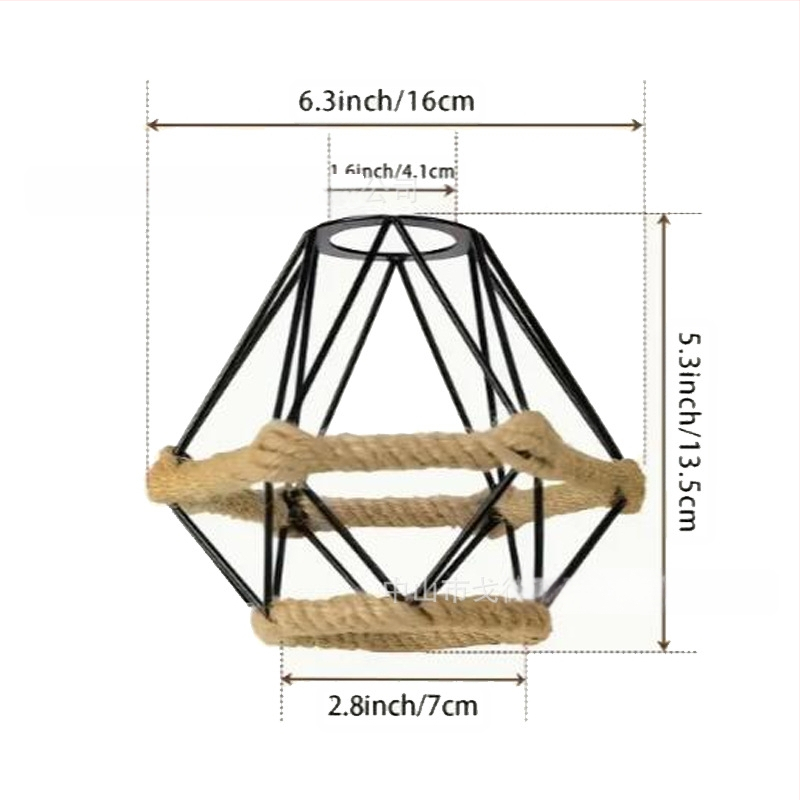 Μεταλλικός αμπαζούρ λαμπτήρα σε σχήμα κλουβιού — από μέταλλο, κατάλληλος για εσωτερικούς χώρους ξενοδοχείων και καφέ, παραμετροποιήσιμος, καταγωγή Zhongshan