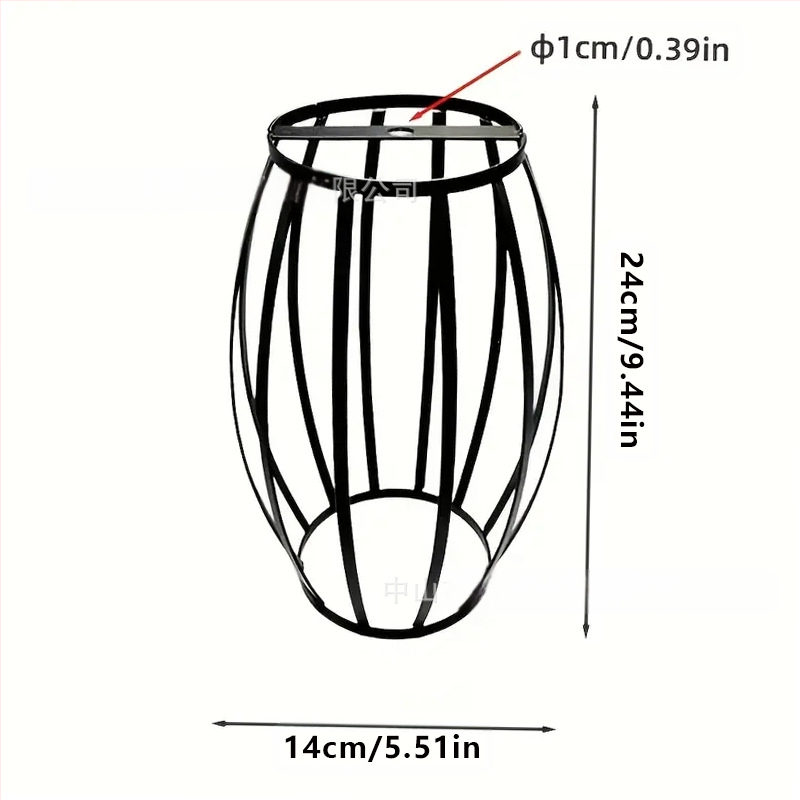 Μεταλλικός αμπαζούρ λαμπτήρα σε σχήμα κλουβιού — από μέταλλο, κατάλληλος για εσωτερικούς χώρους ξενοδοχείων και καφέ, παραμετροποιήσιμος, καταγωγή Zhongshan