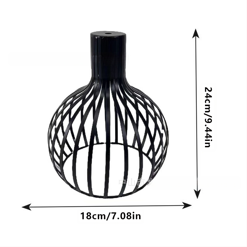 Μεταλλικός αμπαζούρ λαμπτήρα σε σχήμα κλουβιού — από μέταλλο, κατάλληλος για εσωτερικούς χώρους ξενοδοχείων και καφέ, παραμετροποιήσιμος, καταγωγή Zhongshan