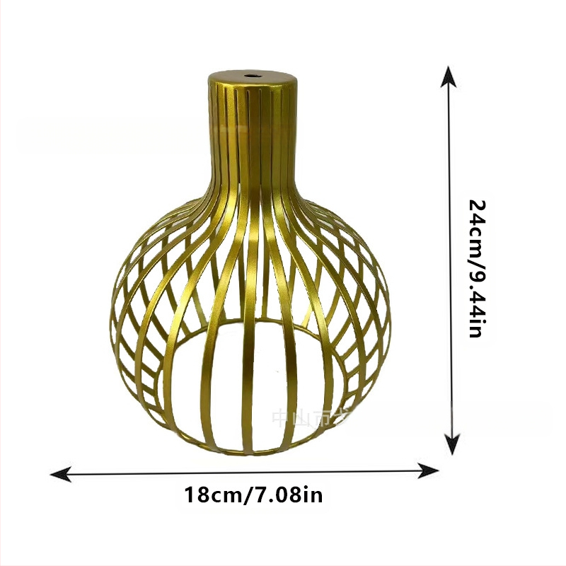 Μεταλλικός αμπαζούρ λαμπτήρα σε σχήμα κλουβιού — από μέταλλο, κατάλληλος για εσωτερικούς χώρους ξενοδοχείων και καφέ, παραμετροποιήσιμος, καταγωγή Zhongshan