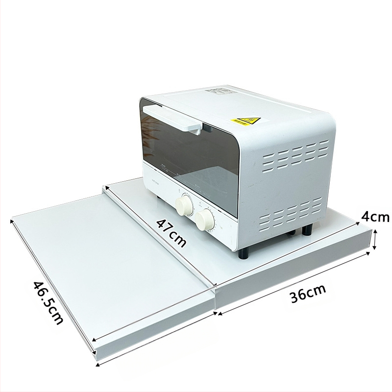 Κουζίνας συρόμενος ράφι για φούρνο μικροκυμάτων με τηλεσκοπικό μηχανισμό — απλός και μοντέρνος σχεδιασμός (Υλικό: χάλυβας άνθρακα; Μοντέλο: πλακέτα ράφι/δοχείο για φούρνο μικροκυμάτων; Επεξεργασία: κατά παραγγελία βάσει σχεδίων)