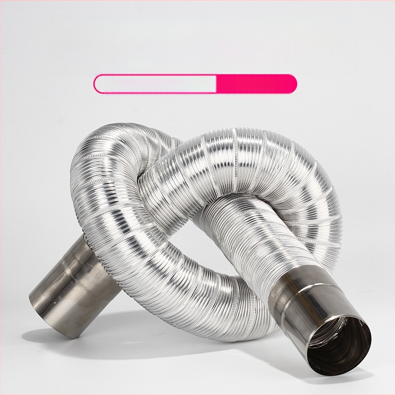 Izlazna cijev za plinski bojler, nehrđajući čelik s aluminijskom folijom, proširujuća fleksibilna cijev, model Y-RSQ-LBDT-60, Conjoranco