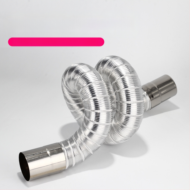 Izlazna cijev za plinski bojler, nehrđajući čelik s aluminijskom folijom, proširujuća fleksibilna cijev, model Y-RSQ-LBDT-60, Conjoranco