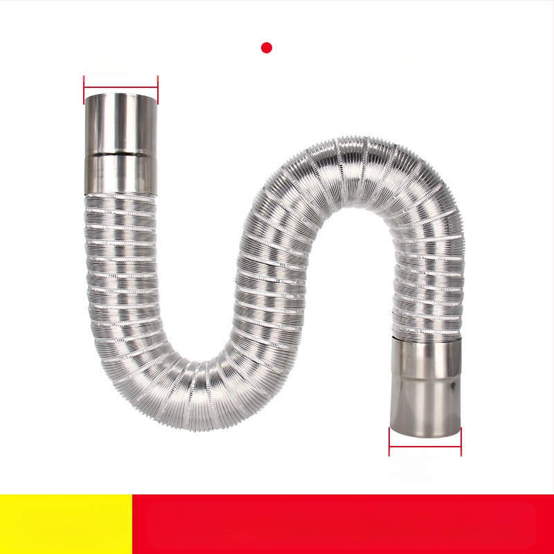 Izlazna cijev za plinski bojler, nehrđajući čelik s aluminijskom folijom, proširujuća fleksibilna cijev, model Y-RSQ-LBDT-60, Conjoranco