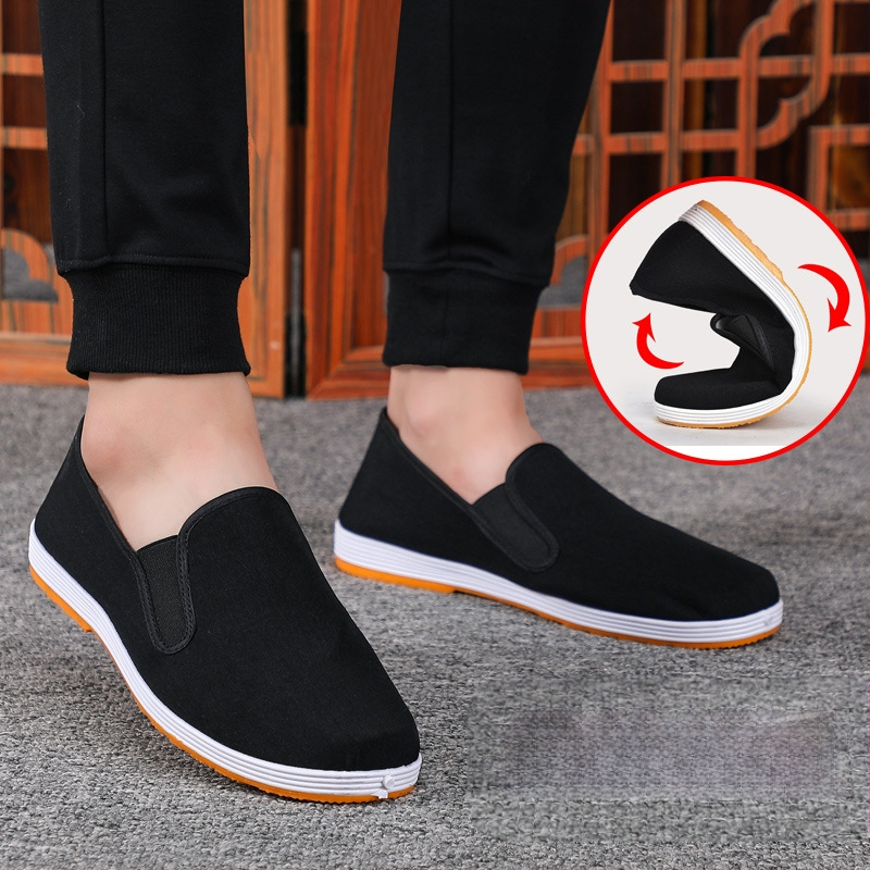 Pantofi de lucru unisex, respirabili, vârf rotund, partea superioară din pânză, talpă din cauciuc