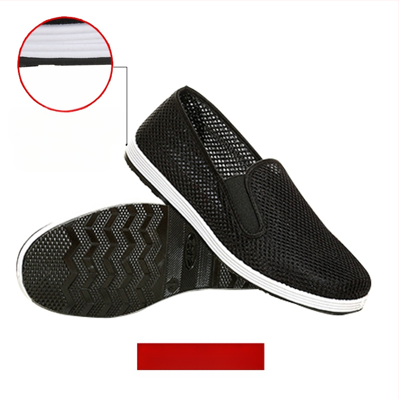 Pantofi de lucru unisex, respirabili, vârf rotund, partea superioară din pânză, talpă din cauciuc