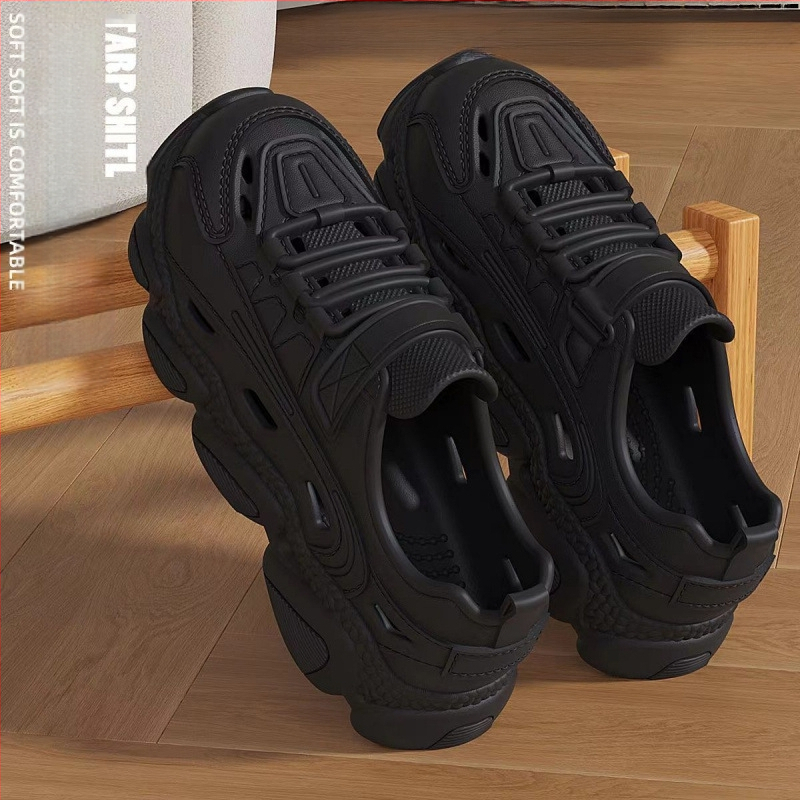 Vyriniai EVA sandalai su stora padu, kvėpuojantys, neslidūs ir su antiodor funkcija, EVA viršus ir padas