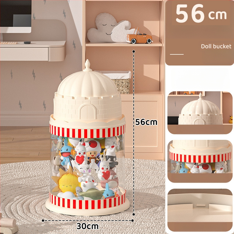 Κάδος αποθήκευσης κούκλων, πλαστικός οργανωτής παιχνιδιών με πολλαπλά επίπεδα (1-4), για αποθήκευση παιχνιδιών στο σαλόνι, δημιουργικό στυλ