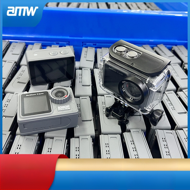 Sport akciókamera: 1080p HD videó, Wi-Fi, vízálló stabilizációval, TF/SD kártya támogatás, akkumulátor élettartam 90-120 perc