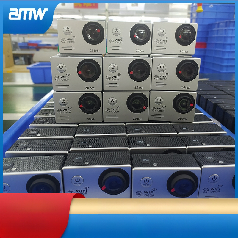 Sport akciókamera: 1080p HD videó, Wi-Fi, vízálló stabilizációval, TF/SD kártya támogatás, akkumulátor élettartam 90-120 perc