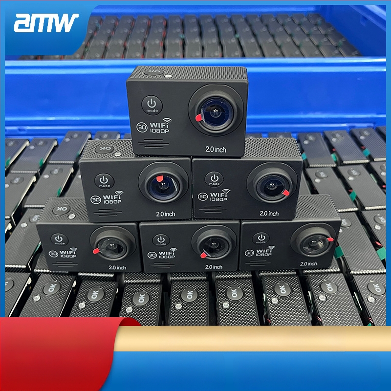 Sport akciókamera: 1080p HD videó, Wi-Fi, vízálló stabilizációval, TF/SD kártya támogatás, akkumulátor élettartam 90-120 perc