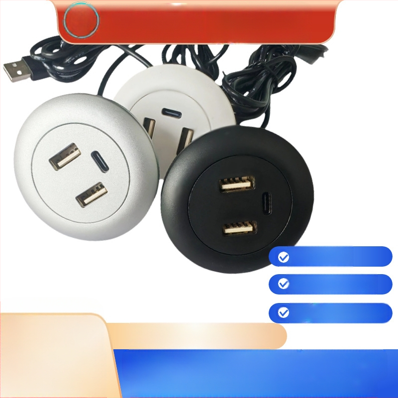 Dianpudun ενσωματωμένη επιτραπέζια θύρα USB φόρτισης με έξοδο 5V/12V DC