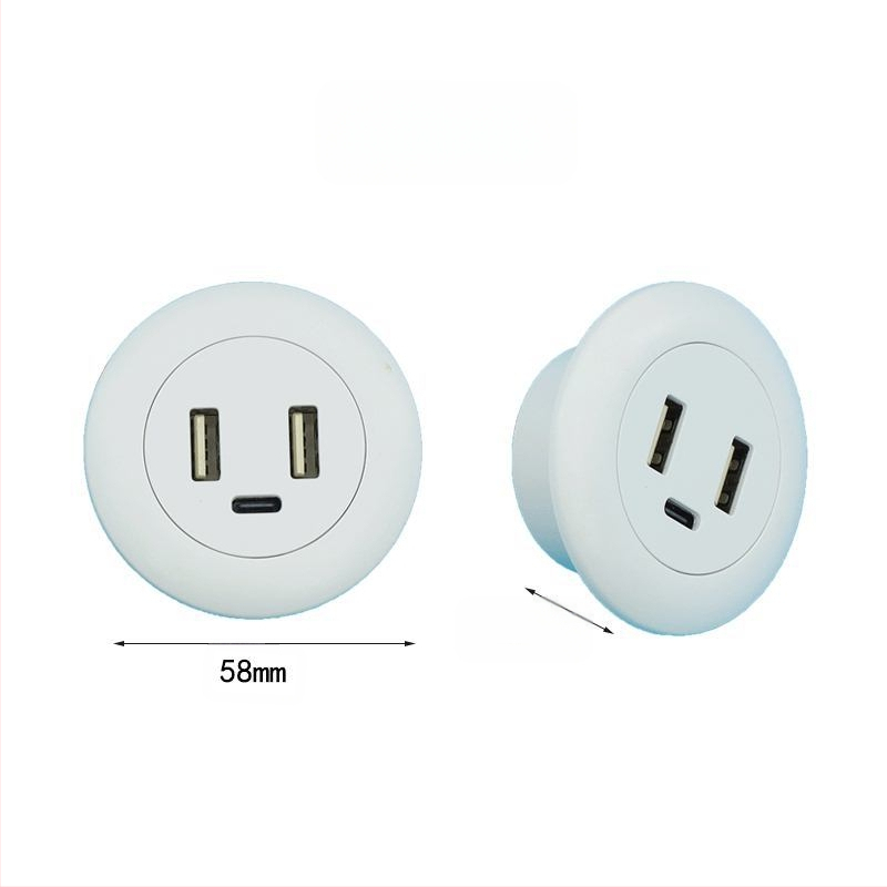 Dianpudun ενσωματωμένη επιτραπέζια θύρα USB φόρτισης με έξοδο 5V/12V DC