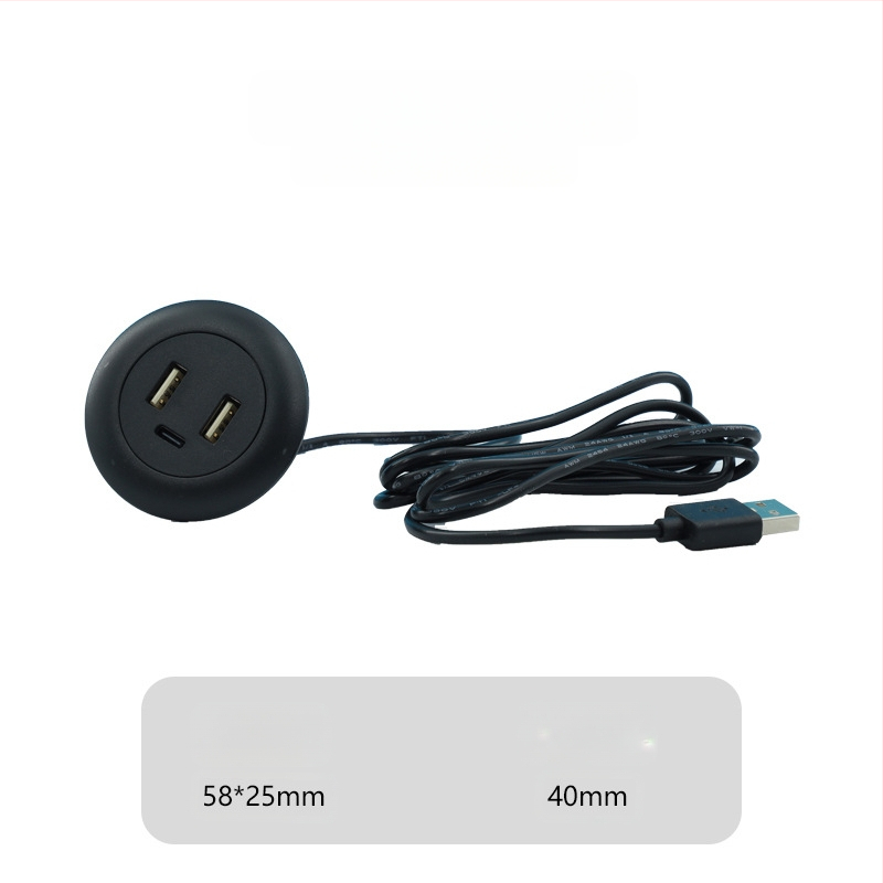 Dianpudun ενσωματωμένη επιτραπέζια θύρα USB φόρτισης με έξοδο 5V/12V DC