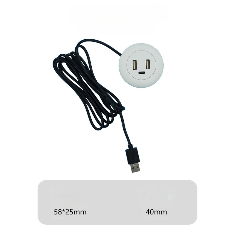 Dianpudun ενσωματωμένη επιτραπέζια θύρα USB φόρτισης με έξοδο 5V/12V DC