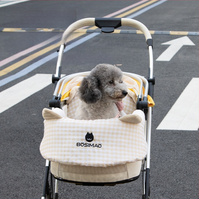 Bosimao Kisállat Babakocsi Oldalmat - Négy Évszakos Univerzális Téli Meleg Matrac, Textil Anyag, 3 Részes Készlet Kutyáknak