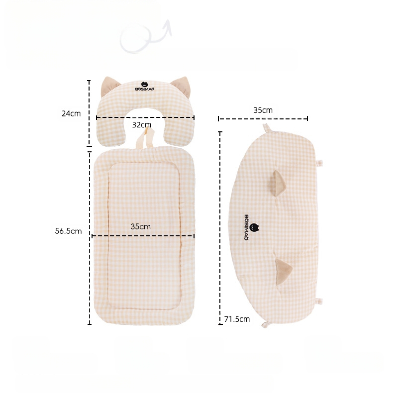 Bosimao Kisállat Babakocsi Oldalmat - Négy Évszakos Univerzális Téli Meleg Matrac, Textil Anyag, 3 Részes Készlet Kutyáknak