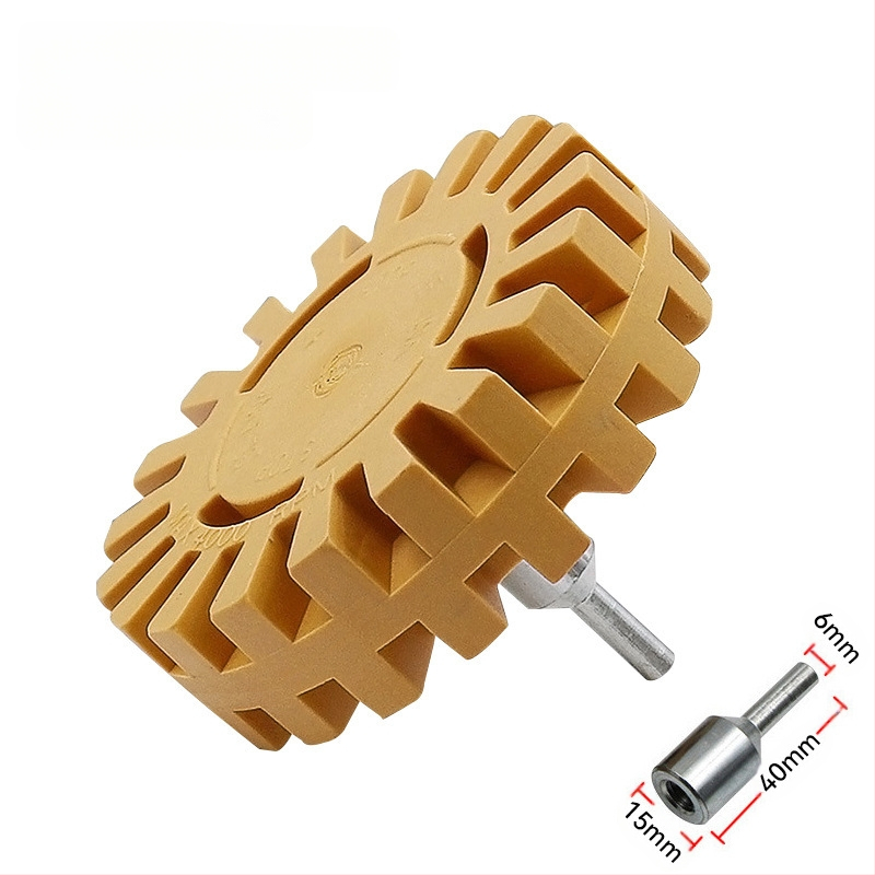 Τροχός από καουτσούκ σε σχήμα γραναζιού για αφαίρεση κόλλας και μπογιάς, πνευματικός δίσκος