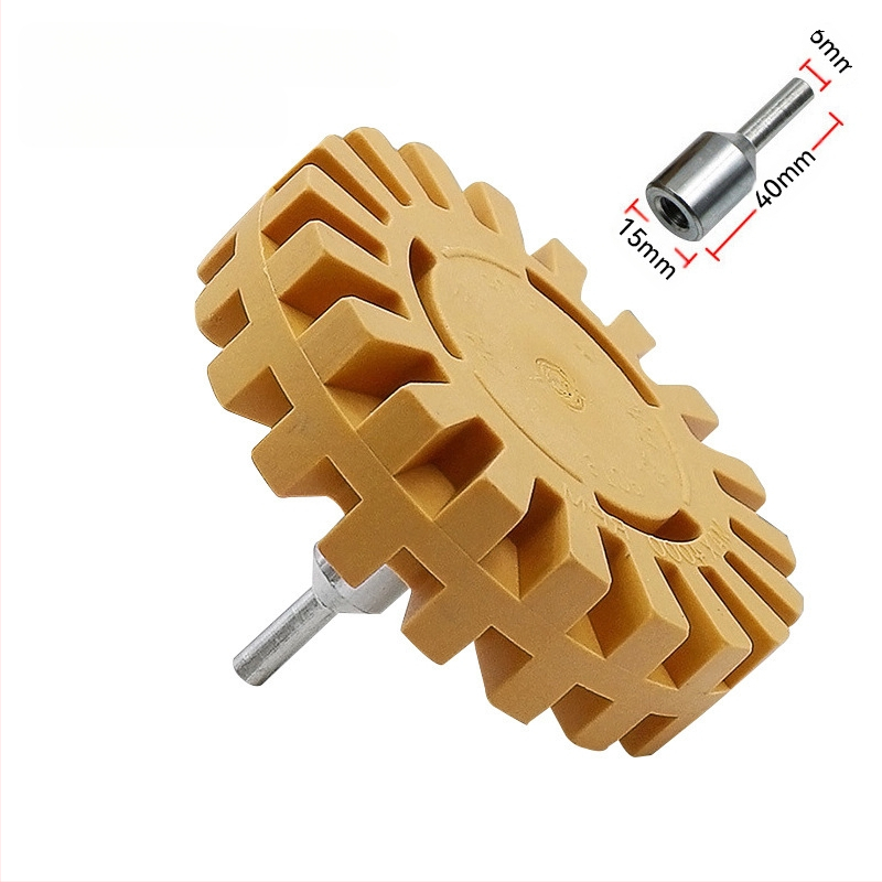 Τροχός από καουτσούκ σε σχήμα γραναζιού για αφαίρεση κόλλας και μπογιάς, πνευματικός δίσκος