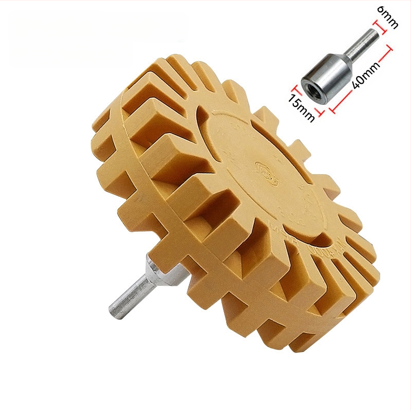 Τροχός από καουτσούκ σε σχήμα γραναζιού για αφαίρεση κόλλας και μπογιάς, πνευματικός δίσκος