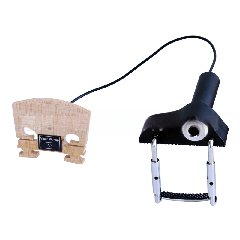 Pickup pentru vioară CV-19, senzor piezoelectric extern, buton de volum reglabil, material plastic/metalic