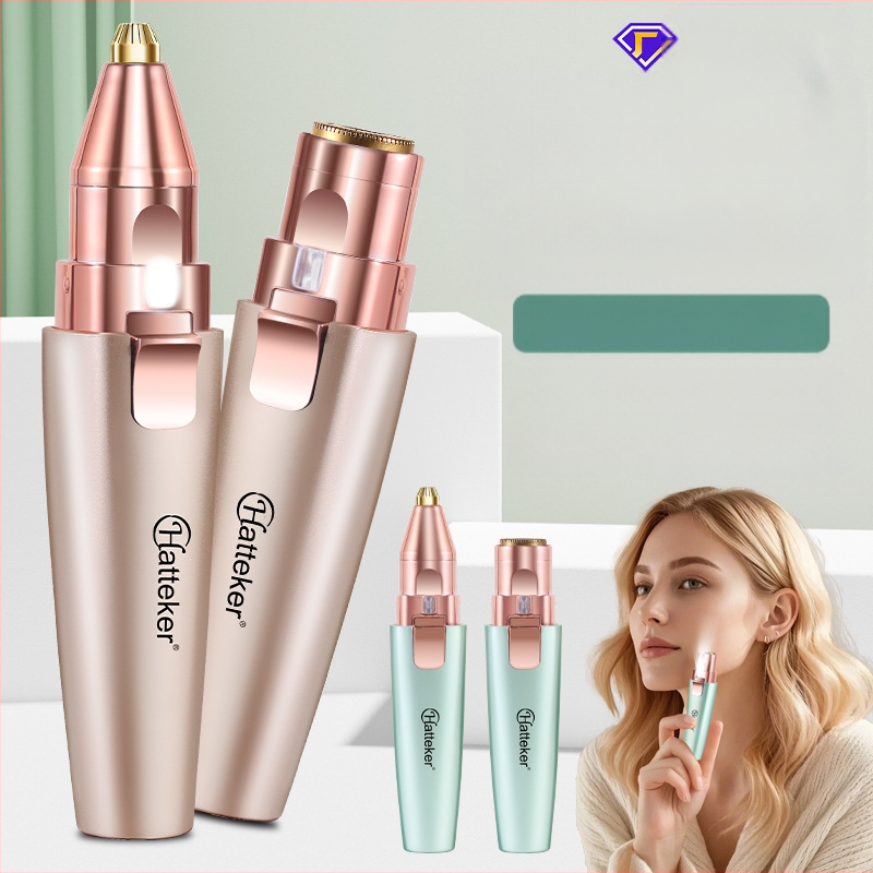 HT-586 2-в-1 електрически тример за вежди и премахване на коса, USB захранване, ABS корпус, 120 g