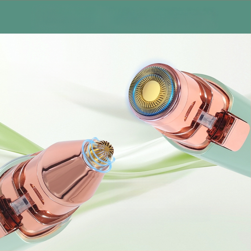 HT-586 2-в-1 електрически тример за вежди и премахване на коса, USB захранване, ABS корпус, 120 g