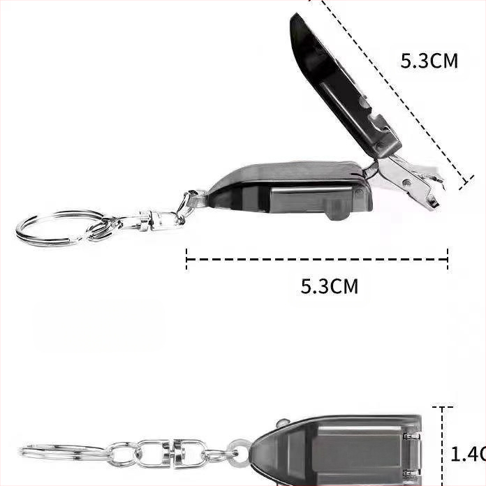 Мини сгъваема нокторезачка – портативна за дома, пластмаса и неръждаема стомана