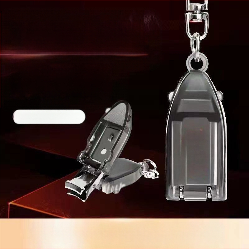 Мини сгъваема нокторезачка – портативна за дома, пластмаса и неръждаема стомана