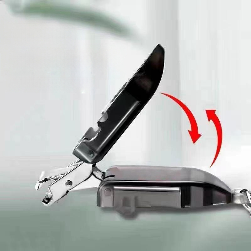 Мини сгъваема нокторезачка – портативна за дома, пластмаса и неръждаема стомана