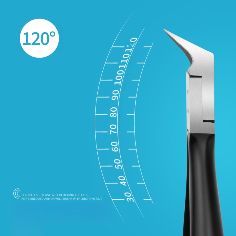 Nagu žirklės su kampuotu kraštu, nerūdijantis plienas, pedikiūro įrankis