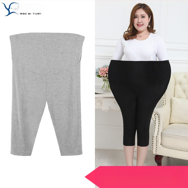 Nėštukėms 3/4 ilgio legins su pilvo atrama, 100% Modal, siauras siluetas