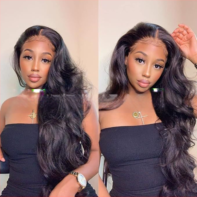 Περούκα SH-125 με μπροστινή δαντέλα, συνθετικά ινία ανθεκτικά στη θερμότητα, μακριά κατσαρά μαλλιά με διαγώνια φράντζ, φυσικό στυλ