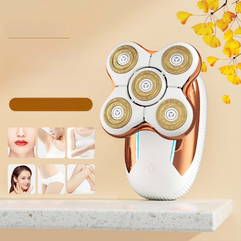 Мъжки бръснач с пет остриета — USB захранване, водоустойчив и миещ се корпус, вградена батерия 500–800 mAh, ножове от неръждаема стомана