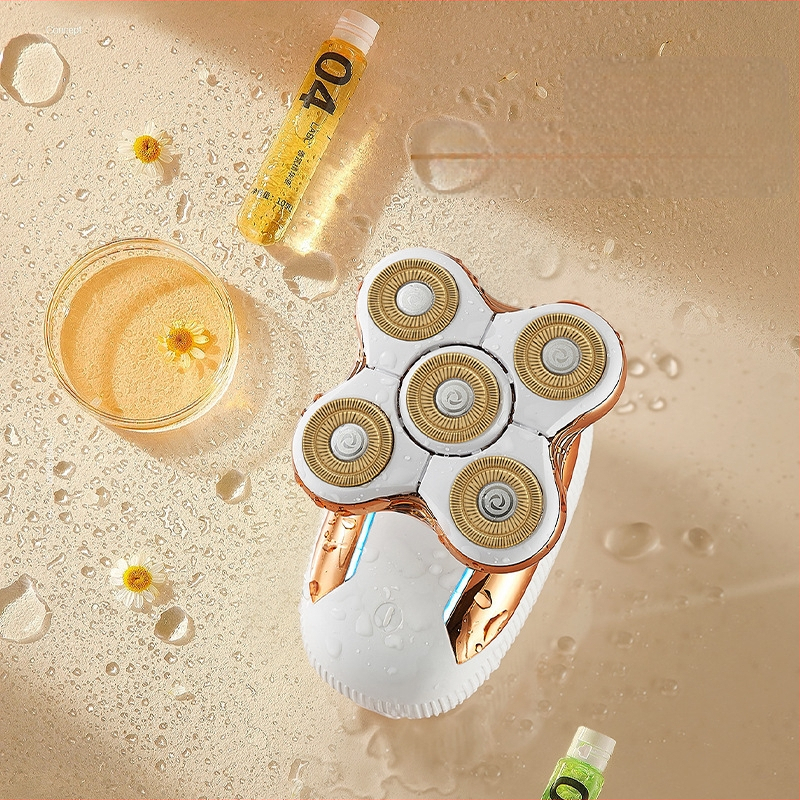 Мъжки бръснач с пет остриета — USB захранване, водоустойчив и миещ се корпус, вградена батерия 500–800 mAh, ножове от неръждаема стомана